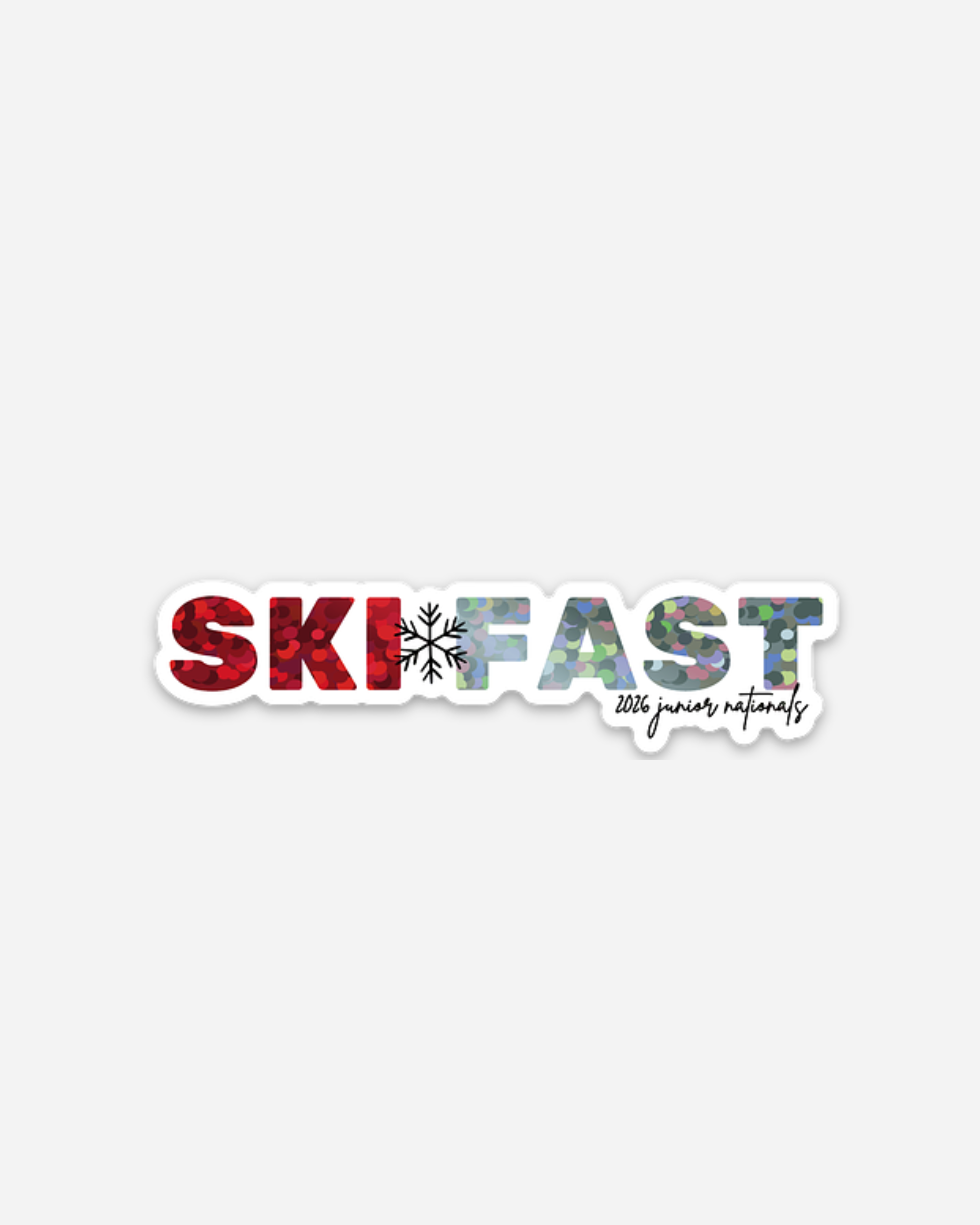JN Ski Fast Sticker