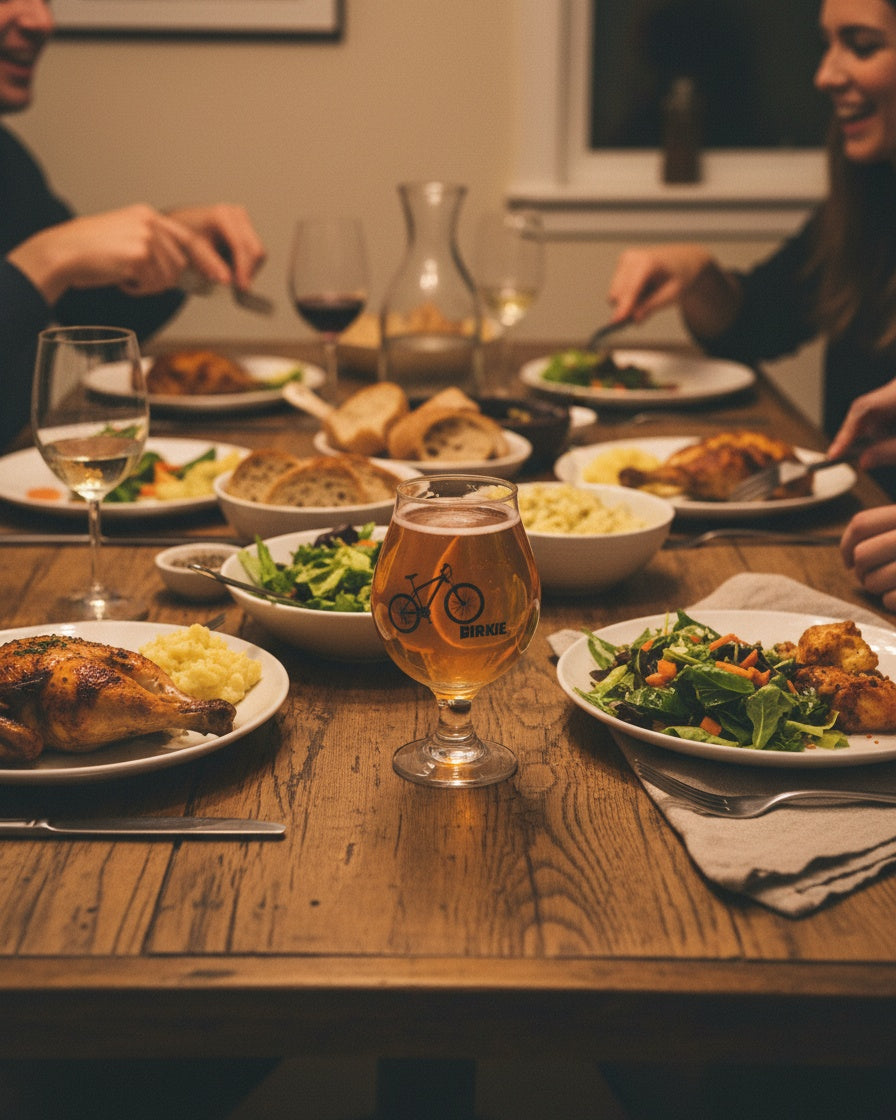 Ride Bikes Beer Glass