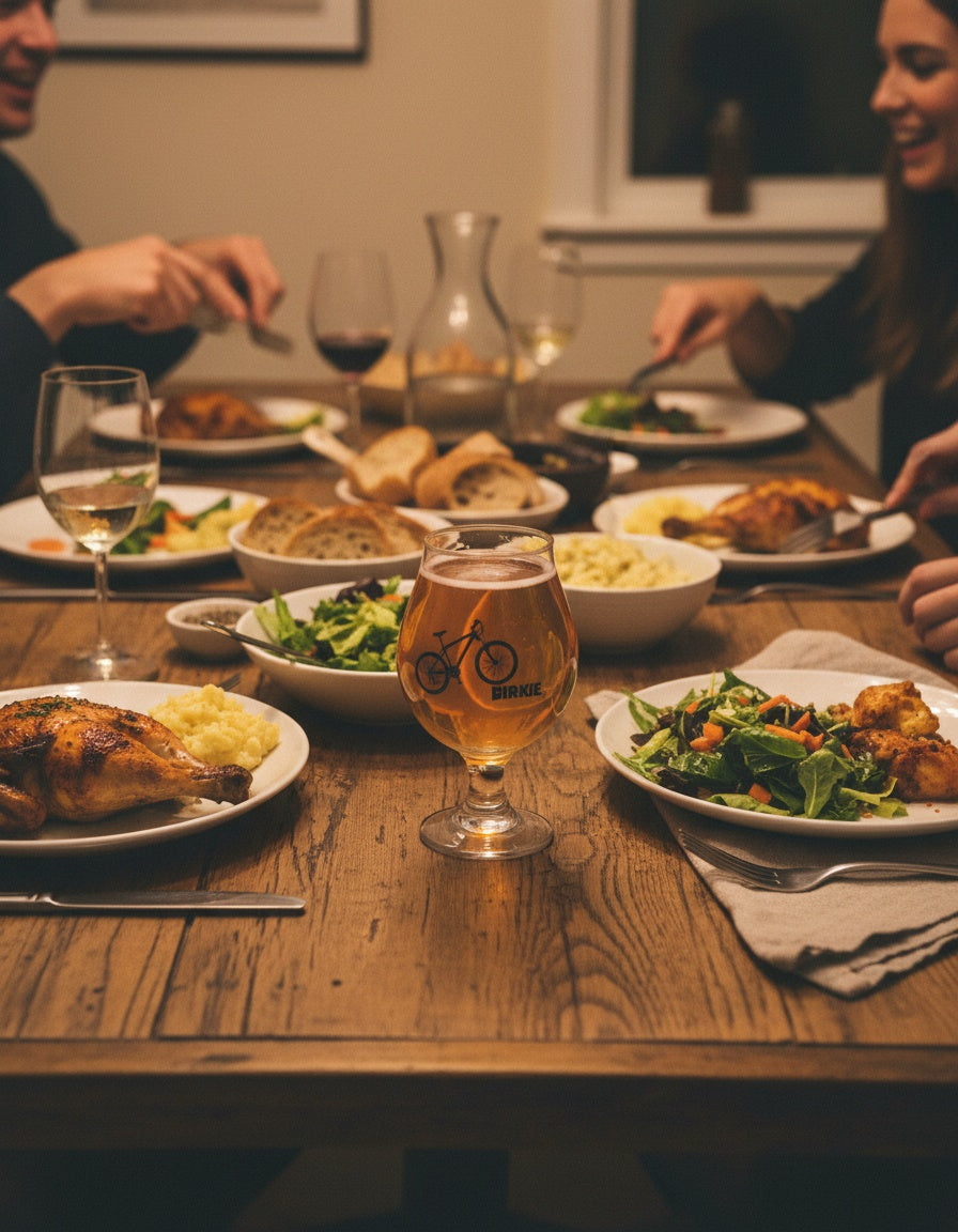 Ride Bikes Beer Glass