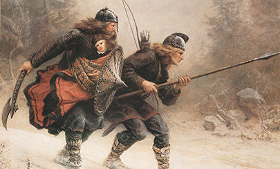 Postcard - Warrior Painting